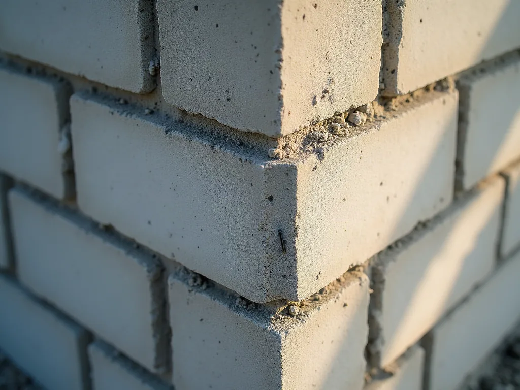 Jardinière en parpaing : la solution la plus solide pour vos massifs ? Détail du chaînage et des joints de mortier sur un mur en parpaing