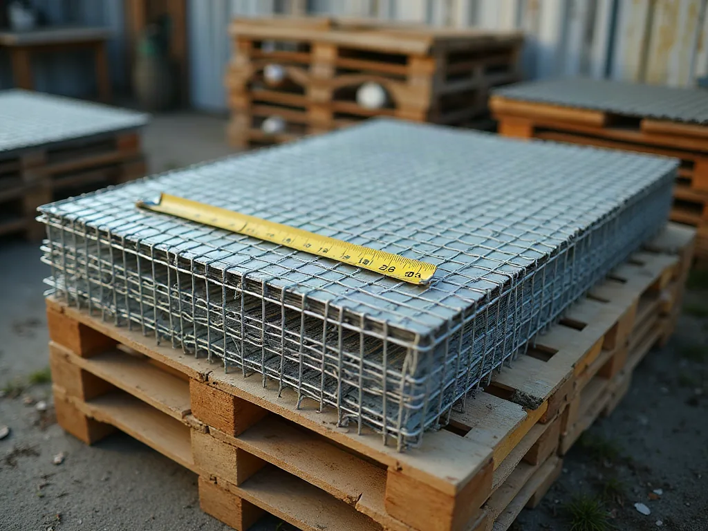 Matériaux pour plancher collaborant stockés sur un chantier extérieur