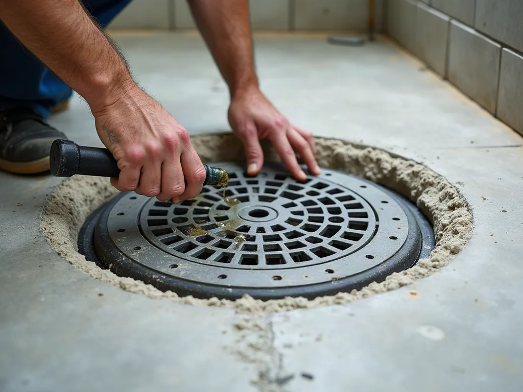 Évacuation de douche qui bouchonne ou qui pue ? Voici comment y remédier Pose d'une bonde de douche dans la chape avant carrelage